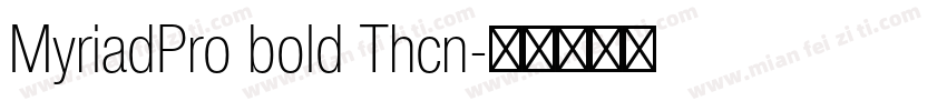 MyriadPro bold Thcn字体转换